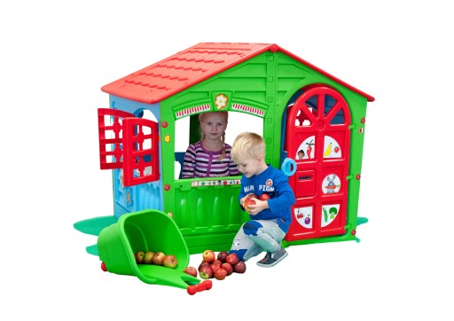 DUŻY DOMEK Z ZESTAWEM NAKLEJEK 