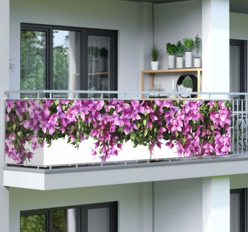 OSŁONA BALKONOWA na balkon siatkę kwiaty SURFINIE