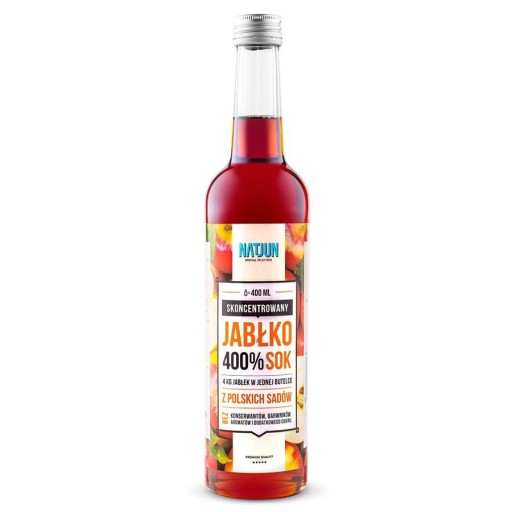 Skoncentrowany sok jabłkowy 400% Natjun, 400ml (Natjun) Natjun