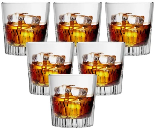 ALTOM 6 SZKLANKI WILIAM DO WODY SOKU NAPOJÓW DRINKÓW WHISKY 350 ml KOMPLET