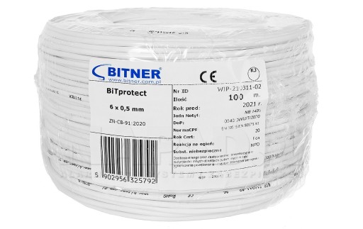 Przewód YTDY 6x0,5 Bitner 1m