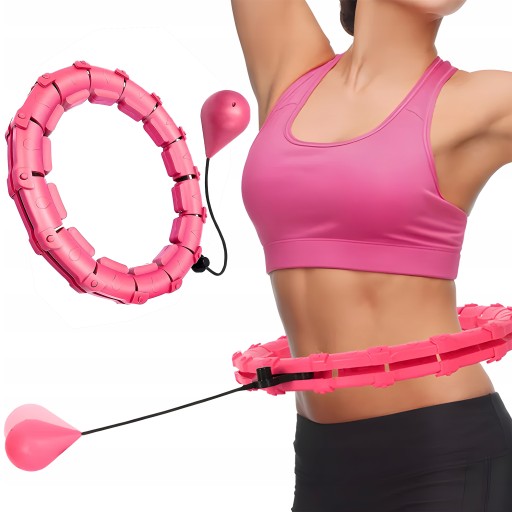HULA HOP Z OBCIĄŻENIEM SKŁADANE UJĘDRNIAJĄCE FIT