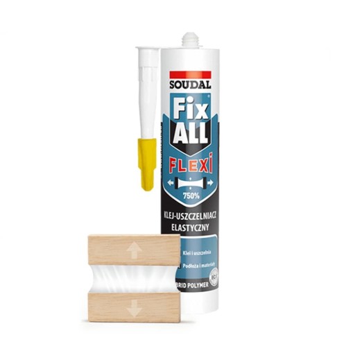 KLEJ FIX ALL FLEXI ELASTYCZNY 750% SOUDAL SZARY