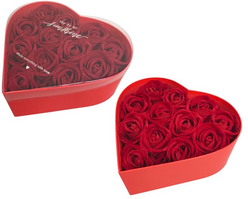 FLOWER BOX SERCE WIECZNE RÓŻE PREZENT WALENTYNKI