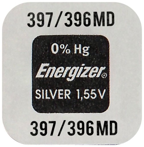 1x bateria srebrowa mini Energizer 397 / 396 / SR726SW / SR726W / SR59