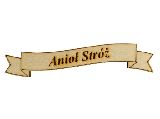 Tabliczka z napisem anioł stróż grawer 10 cm