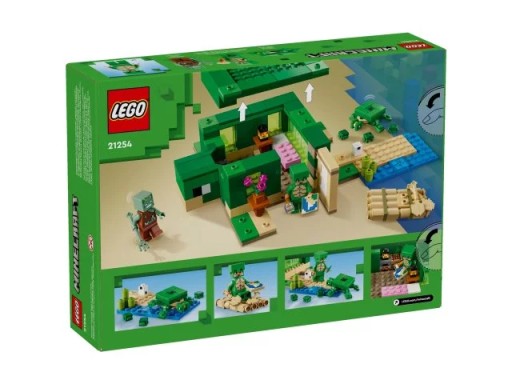 LEGO 21254 Minecraft Domek na plaży żółwi
