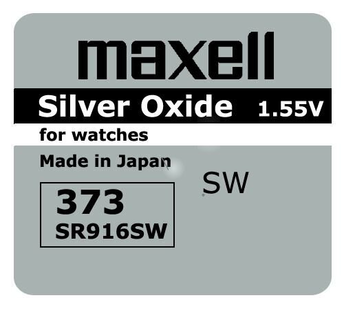 BATERIA SREBROWA MAXELL 373 SR 916 SW SR68 1SZT