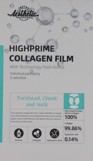 Highprime Collagen Film Forehead, Cheek and Neck