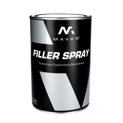 MAVAR Szpachlówka natryskowa + utwardzacz 1,2kg