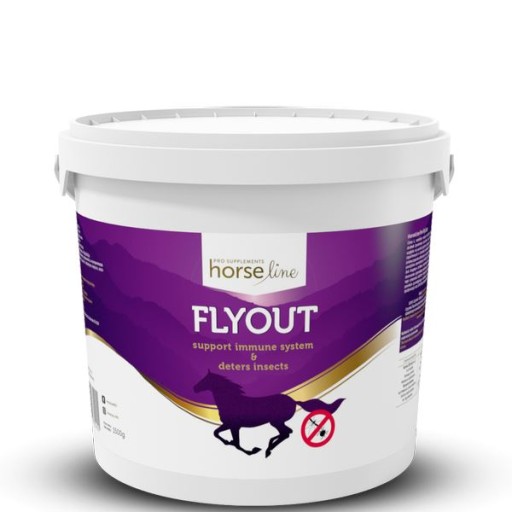Fly Out przeciw owadom dla koni 1500g HORSELINEPRO