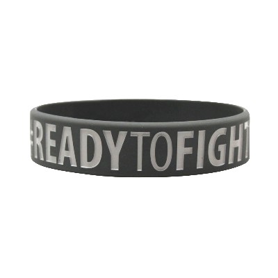 BELTOR OPASKA SILIKONOWA NA RĘKĘ GRAY READY TO WIN - READY TO FIGHT SZARA