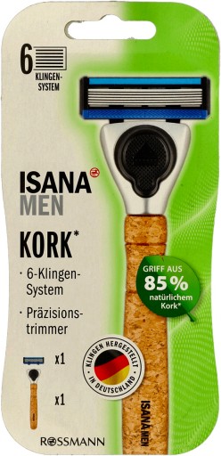 Isana Men Kork maszynka do golenia korkowy uchwyt