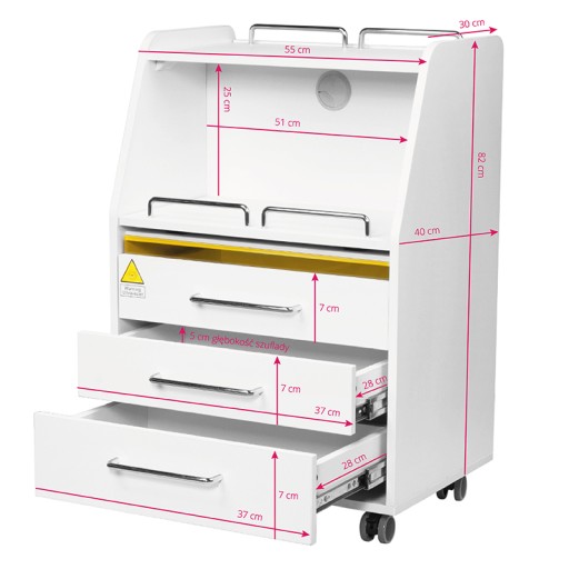 Pomocnik podologiczny 601 biały