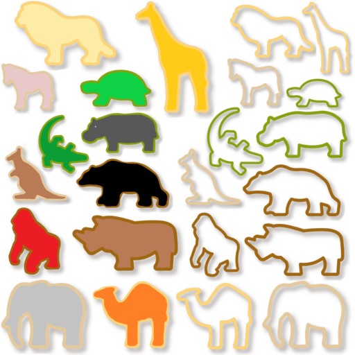 TESCOMA FORMA WYKRAWACZE DO CIASTEK ZWIERZĄTKA ZOO