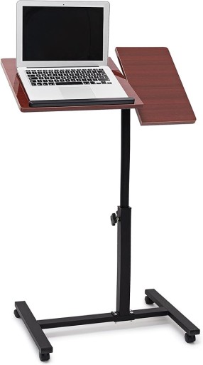 Relaxdays Stolik pod laptopa z regulacją wysokości, stojak na laptopa,