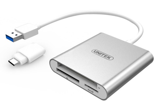 Czytnik kart USB 3.1+Type-C SD,microSD,CF Unitek