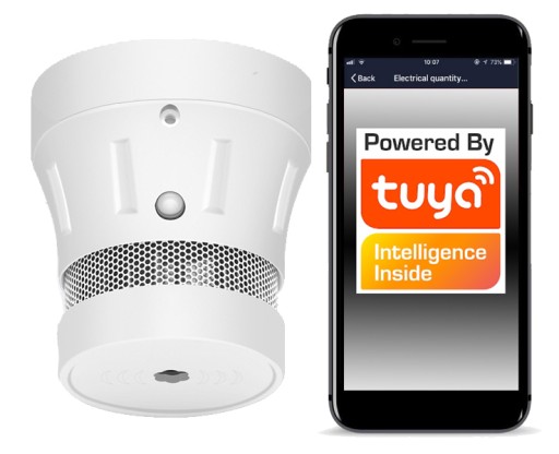 Czujnik detektor sensor dymu WiFi TUYA Smart