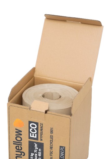 Wypełniacz papierowy do paczek w kartonie bez otworu szary 32cm 10kg 70g