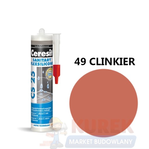 SILIKON SANITARNY CERESIT CS25 CLINKIER KLINKIER 280ML