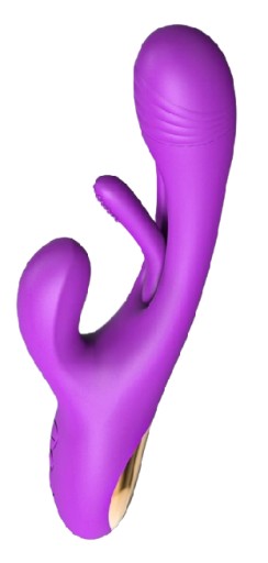 Wibrator z króliczkiem flapping masażer 21 funkcji fioletowy NESTORM 3w1