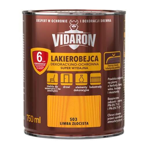 Vidaron Lakierobejca limba złocista 0,75L