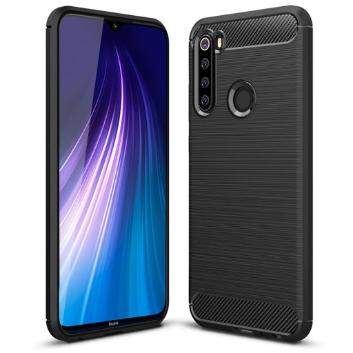 ETUI KARBON CASE DO REDMI NOTE 8T + SZKŁO