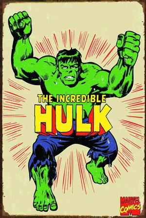 Tablica Ozdobna Blacha 20x30 cm The Incredible Hulk Marvel Retro Vintage