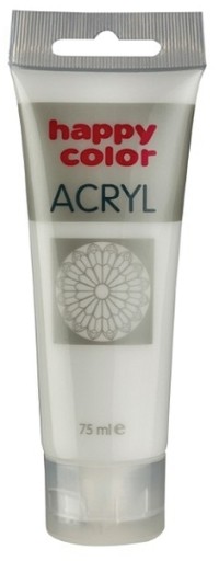 FARBA AKRYLOWA HAPPY COLOR 75 ml w TUBCE biel tytanowa DOSKONAŁE KRYCIE