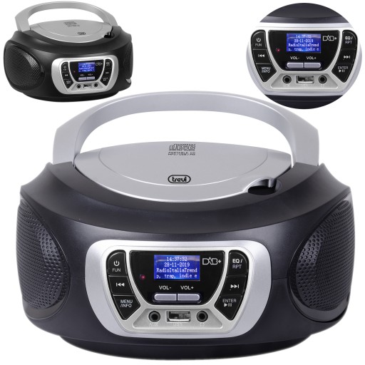 BOOMBOX RADIOODTWARZACZ RADIO DAB+CD USB MP3 AUX