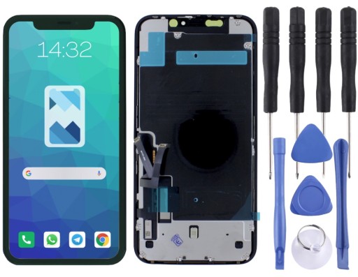 Wyświetlacz LCD Ekran Narzędzia do iPhone 11 A2221 CZARNY INCELL