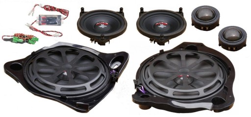 AUDIO SYSTEM MFit MB PRZÓD 3-DROGI + SUBWOOFERY GLC C-KLASA E-KLASA CLS EQC