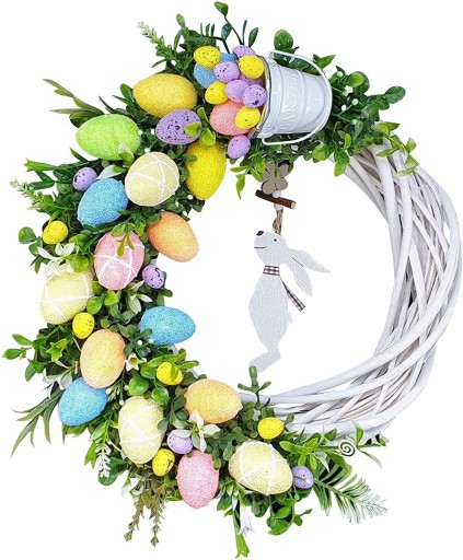 Bunny wieniec Wielkanoc wieniec drzwi