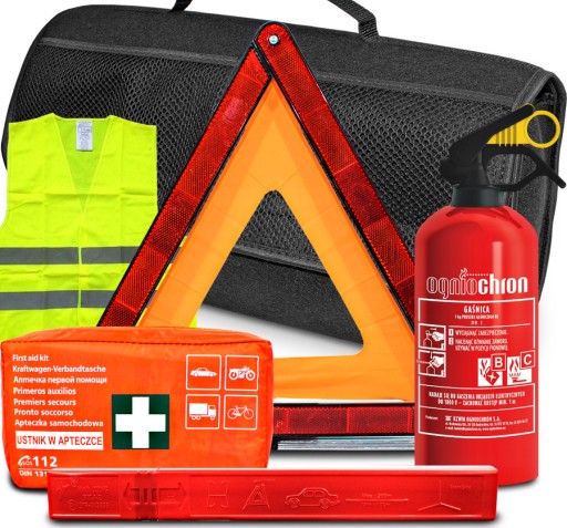 GAŚNICA 1KG APTECZKA DIN13164 TRÓJKĄT KAMIZEL