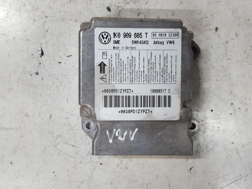 VW GOLF 5 V 04-09r SENSOR PODUSZEK AIRBAG