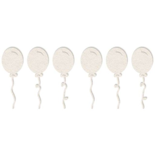 TEKTURKA scrapki baloniki balony 20x60 mm, 6 szt