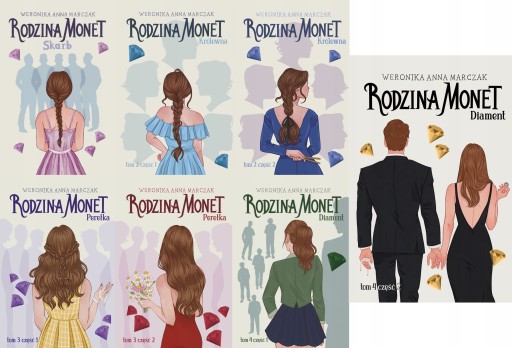 7w1 RODZINA MONET SKARB, KRÓLEWNA, PEREŁKA + DIAMENT CZĘŚĆ 1 + CZĘŚĆ 2