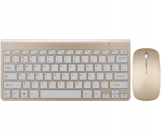 Bezprzewodowy Zestaw Klawiatura + Myszka GAMEXIDO Ergonomiczna Elegancka