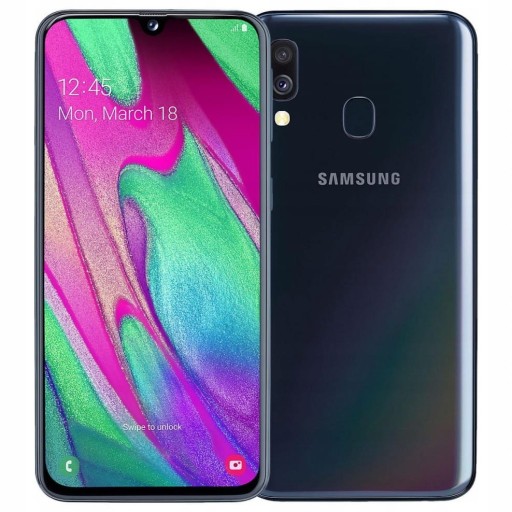SAMSUNG GALAXY A40 SM-A405 CZARNY ładny