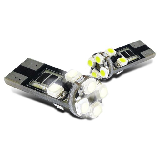 ŻARÓWKA LED 8SMD 1210 W5W T10 POSTOJÓWKA NIEBIESKA