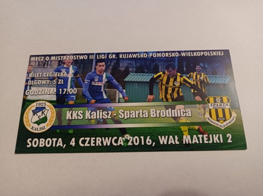 KKS KALISZ - SPARTA BRODNICA 04-06-2016