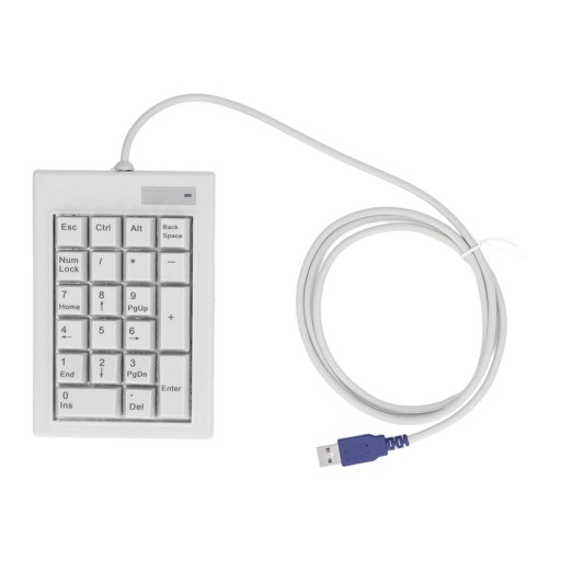 Numeric Keypad USB 21 Klawiszy Mini Zasilany 5V dla Laptopów i PC