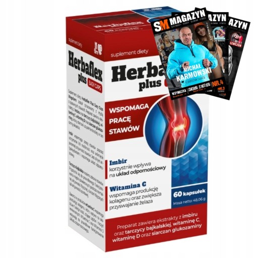 WEGAFARM HERBAFLEX PLUS EASY 60 kaps STAWY KOŚCI MIĘŚNIE ODPORNOŚĆ