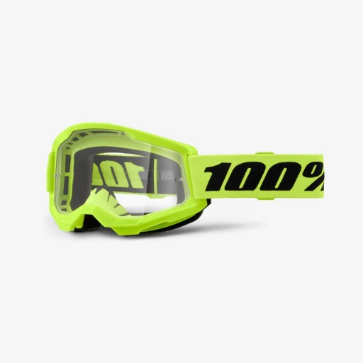 Gogle 100% Strata 2 Neon Yellow