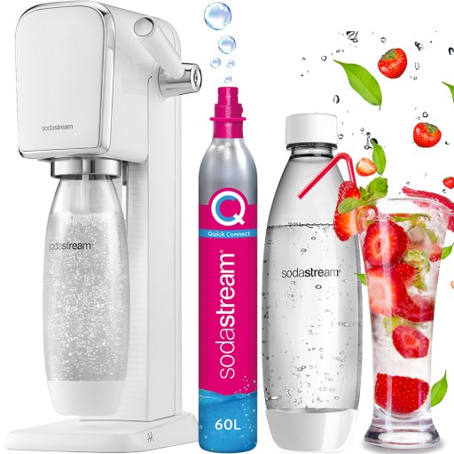 SATURATOR SYFON DO WODY GAZOWANEJ SODASTREAM ART | BUTELKA 1L + NABÓJ CO2