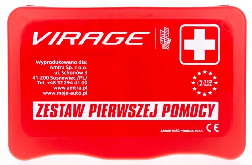 APTECZKA SAMOCHODOWA MAŁA W PUDEŁKU PIERWSZA POMOC