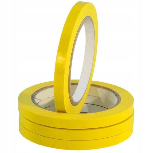 TAŚMA KLEJĄCA DO ZAMYKAREK PVC 9MM/66 ŻÓŁTA MOCNA