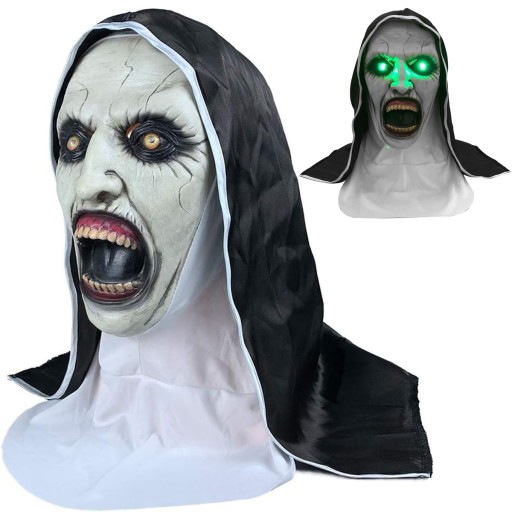 MASK ZAKONNICA STRASZNA MASKA HALLOWEEN COSPLAY