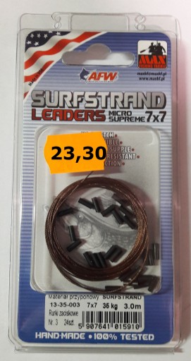 Materiałprzyponowy SurfstrandBigFish 7x7,35 kg,MAX