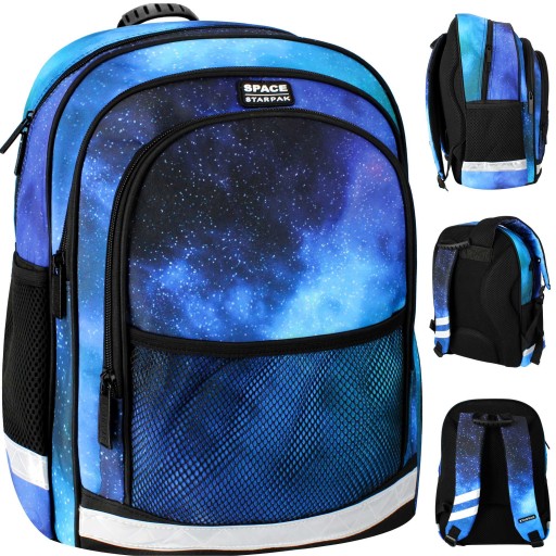 PLECAK SZKOLNY MŁODZIEŻOWY TORNISTER SPACE KOSMOS GALAXY